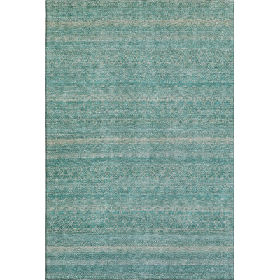Premium Machine Washable Mayfield AMF2105 Striped Rug