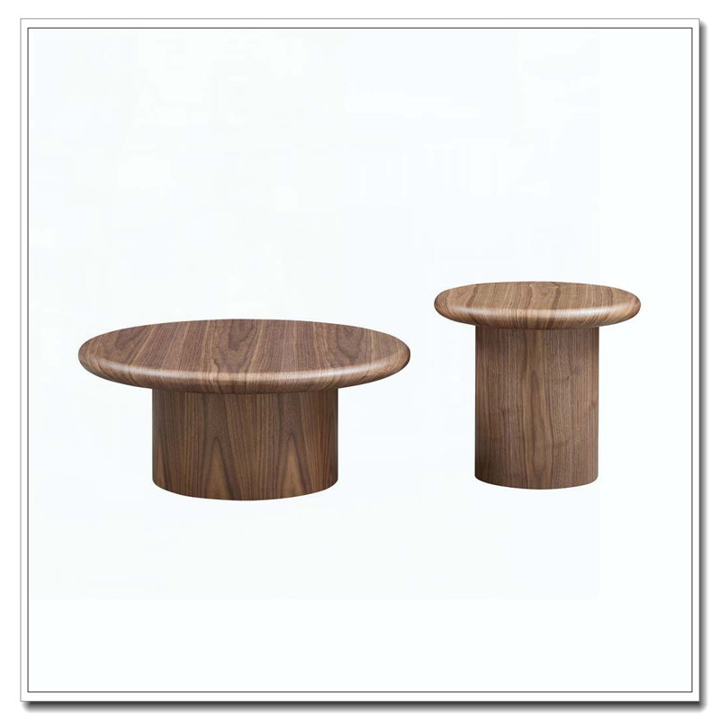 Ensemble de tables basses 2 pièces Modern, Noyer