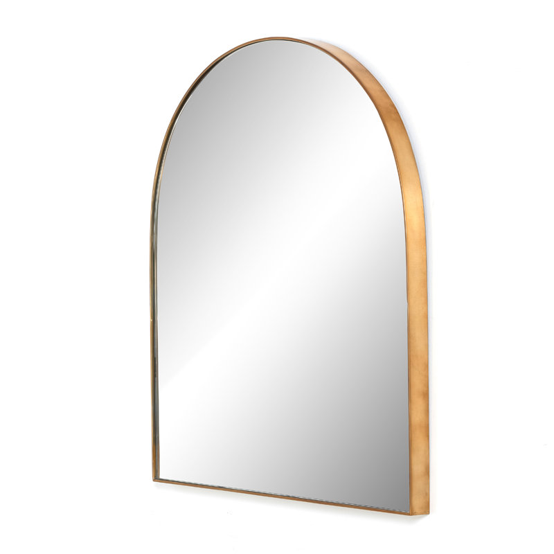Miroir décoratif, Laiton poli, 40 po x 39 po