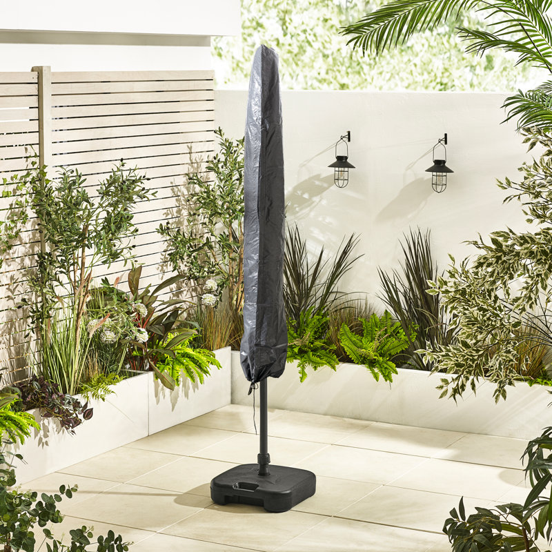 Celalettin 270cm Cantilever Parasol with Crank Lift , Counter Weights Included, Cream