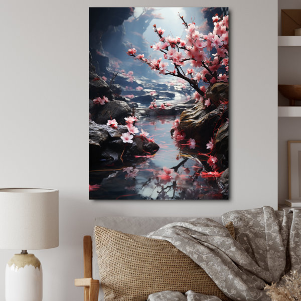 Latitude Run® Kristofferson Asian Art Cherry Blossom IV - Print | Wayfair