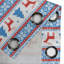 Rideau de fenêtre rouge à œillets 2 panneaux Red Barrel Studio®, 50 po x 120 po, rouge-bleu-106345280