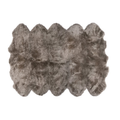 Fibre by Auskin Long Wool Sheepskin Rug Decto – 98.5"x72" Premium Auskin Sheepskin Rug Soft, Luxurious, and Indoor Décor
