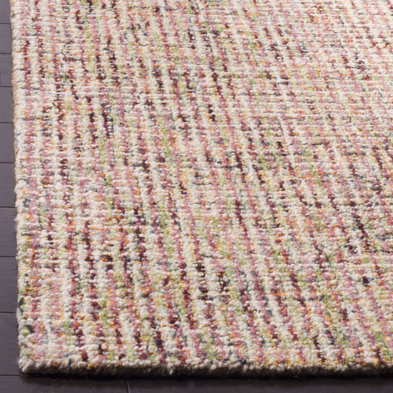Tapis en laine touffeté à la main Burchett, Rectangulaire 3 pi x 5 pi