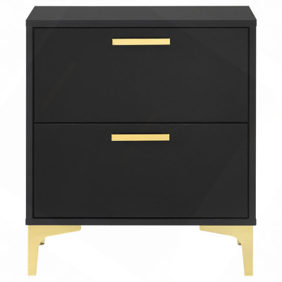 2-Drawer Rectangular Nightstand