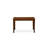 3 Piece Kitchen Table & Chairs Set consists of a Rectangular Dining Room Table and 2 upholstered Parsons chairs, Antique Walnut-1871385197