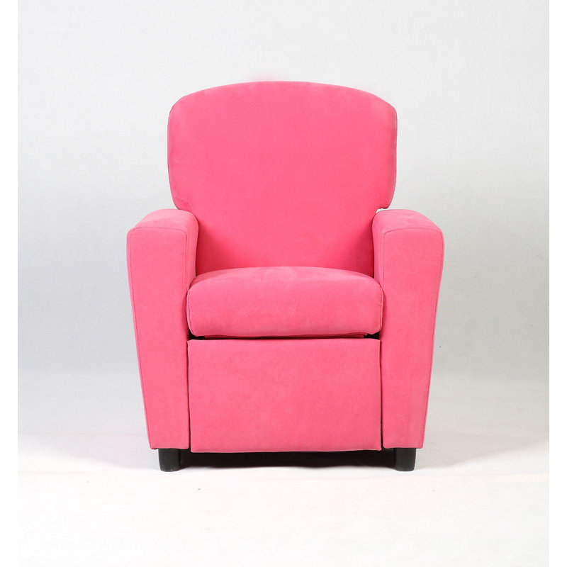 Fauteuil inclinable pour enfant avec accoudoirs, Rose