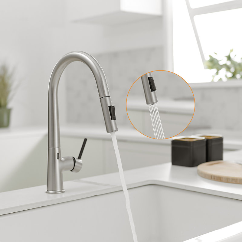 Fapully Pull Out Touchless Kitchen Faucet