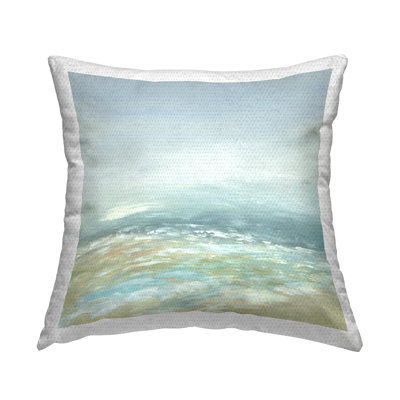 Energetic Beach Expression Outdoor Printed Pillow by Jacob Q