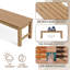 Banc d'extérieur sans dossier, banc de jardin robuste et durable-487042439-479074919