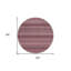 Tapis intérieur lavable rayé 8 pi