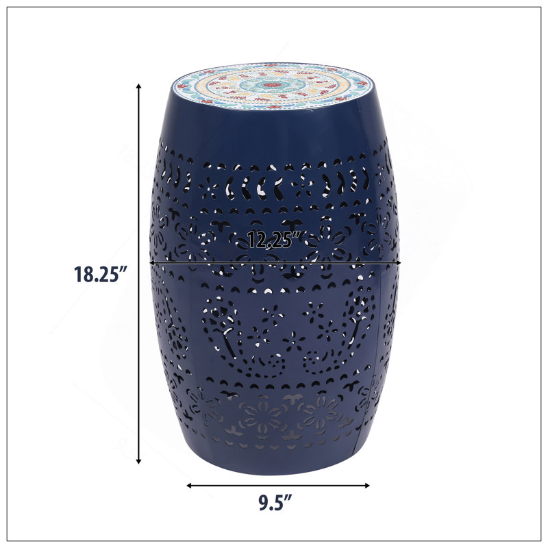 TABLE LATÉRALE LILAS 12 po - BLEU FONCÉ, Bleu très foncé