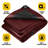 Bâche en polyéthylène robuste Maroon 20 mil, imperméable, résistante aux rayons UV-100542304