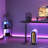 3 Tier Corner Shelf With LED Light,Bookcase For Small Spaces