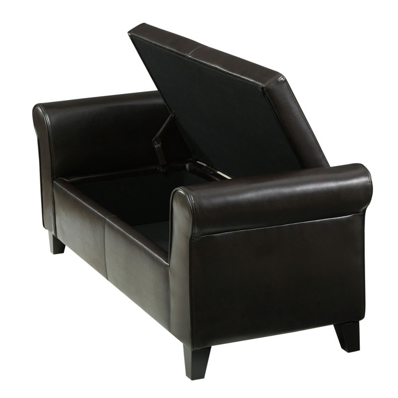 HAYES ARMED STORAGE BENCH