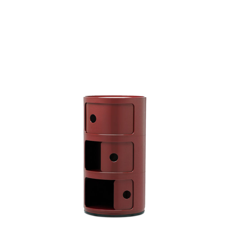 Componibili Storage Drawer, 3, Burgundy