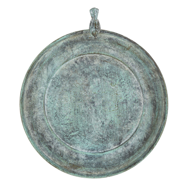 Allon Metal Single Tier Birdbath, Patina