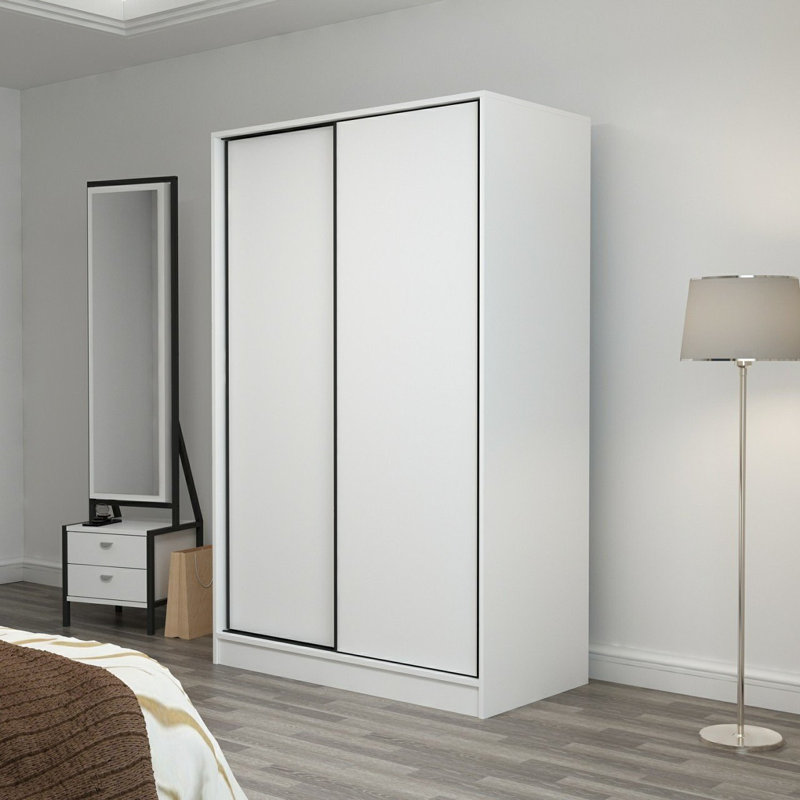 Garde-robe, Blanc, H 82,7 po x l 47,2 po x P 23,6 po