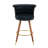 COOLMORE Swivel Bar Stools With Backrest Footrest-1873448647