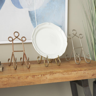 Mea Metal Scroll Display Multi Colored Easel Set
