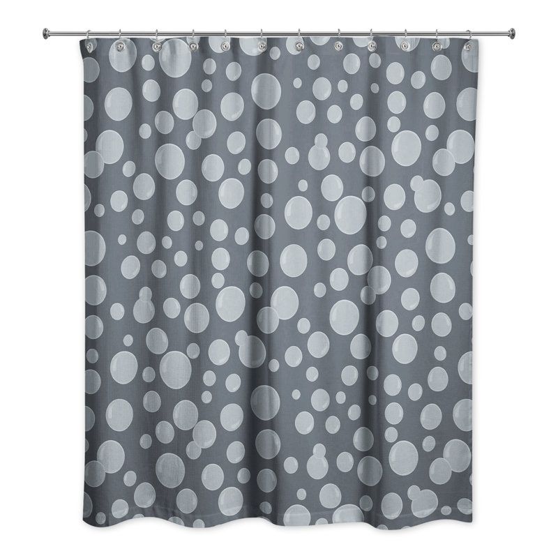 Rideau de douche simple, Bleu marine