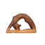 Mini figurines de yoga faites à la main en bois de 8 po, statue de pose de yoga, décor de studio de salle de yoga, cadeau de Yogi Mindful Home Decor, objets de décoration de tablette décorative - très grand Pigeon Pose