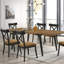 Chaises d'appoint contemporaines de 2, brun noir, entièrement rembourrées, revêtement beige chic, 2 chaises de style moderne, brun et noir, sièges confortables, décoration de salle à manger