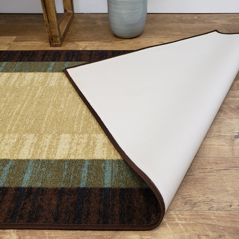 Tapis beige Cooke, Tapis de couloir 2 pi 8 po x 9 pi 1 po