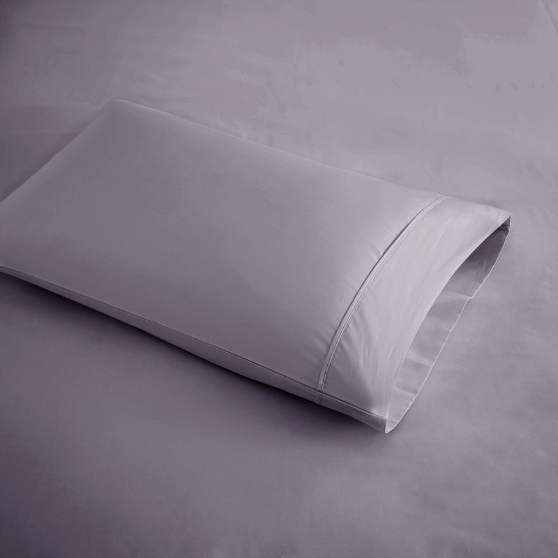 Full Purple Cotton Blend Cooling 4-Piece Sheet Set