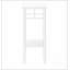 Table d'appoint, côté, bout, support pour plante, carré, salon, chambre à coucher, stratifié, contemporain, moderne