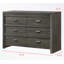 Commodes décoratives en bois avec 6 tiroirs