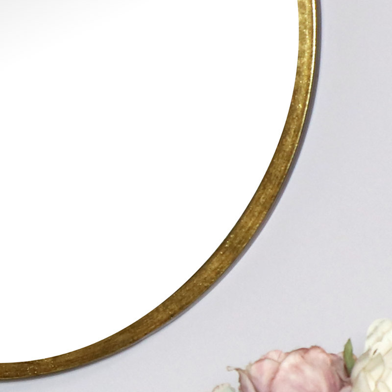 Marcus Metal Wall Mirror, 80cm H x 80cm W, Gold