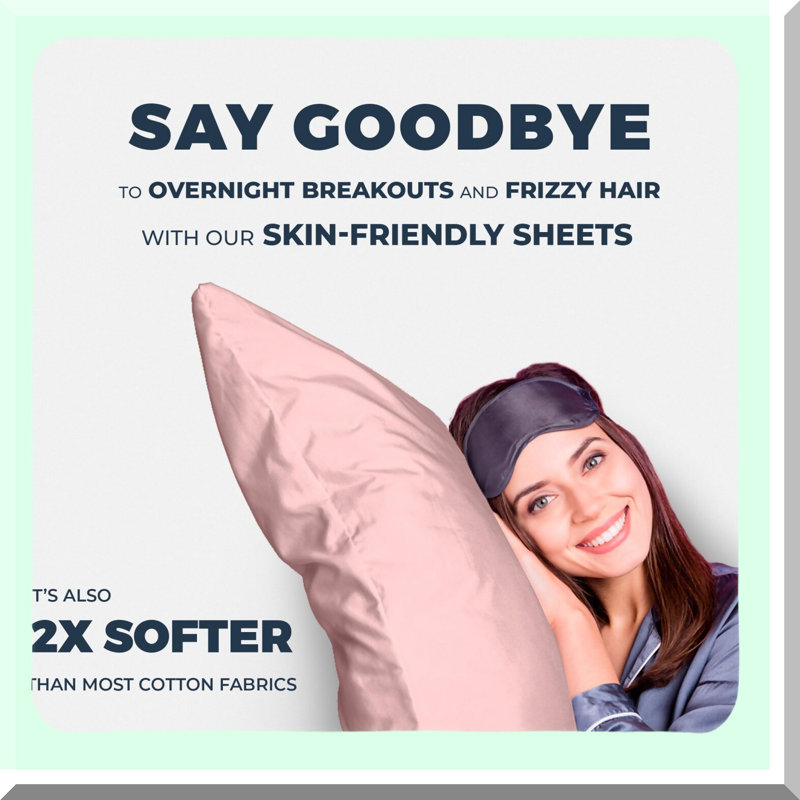 CoolBreeze Tencel Pillowcases - Temperature Regulating, Light & Breathable Percale Covers - White Eucalyptus Lyocell Bedding for a Restful Sleep