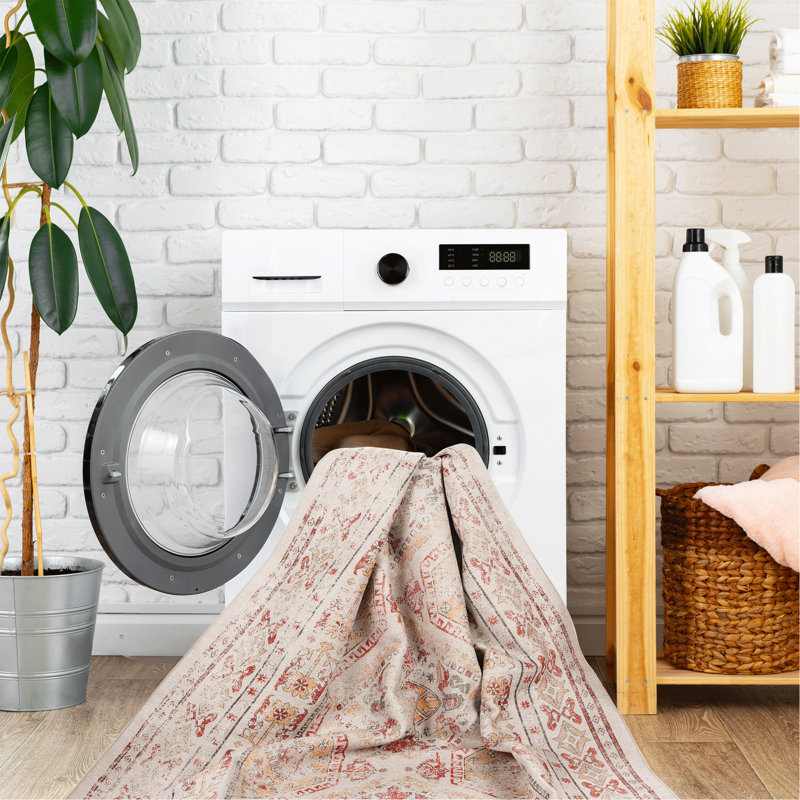 2'6''X10' Beige Runner, Washable Rug, Low-Pile, Non-Slip, Non-Shedding, Foldable, Kid & Pet Friendly - Area Rugs For Living Room, Bedroom, Kitchen, Dining Room Rug - (Beige, 2'6''X10')