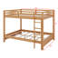 Lit superposé en bois grand avec échelle-486902678