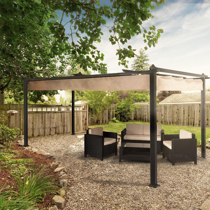 Pergola Pantheon 2.25m x 4m Aluminium Pergola, Beige