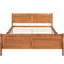 Grand lit plateforme en bois avec tête et pied de lit Classic Design-1388801043