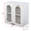Armoire murale 2 portes en verre