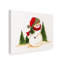 « bonhomme de noël holding small christmas tree », art sur toile-31978158