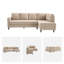 Canapé modulaire en L 95 po-605288885