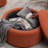 Savinien Upholstered Round Storage Ottoman-924381050