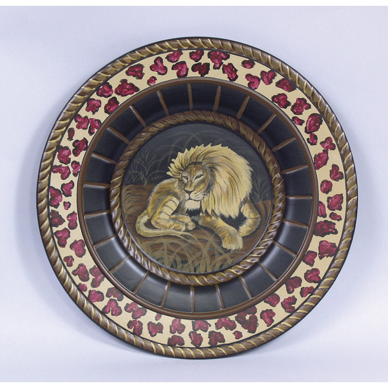 Assiette décorative lion Farid