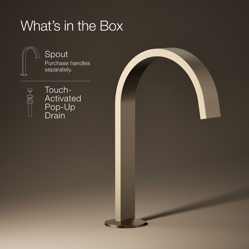 Components™ Bathroom Sink Spout with Ribbon Design, Bronze