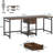 79-Inch Two Person Computer Desk With Drawers And Storage Shelves (Not Including Chair)-926972801