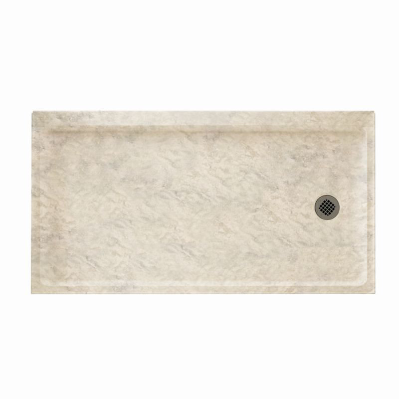 32'' W 60'' D Rectangular Single Shower Base, Right-Hand, Ice