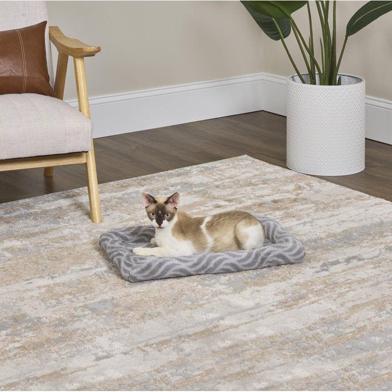 Lit pour animaux Midwest Homes For Pet, Gris, Petit (l 22,13 po x P 13,39 po x H 2,17 po)