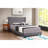 Elegant Gray Full Upholstered Bed