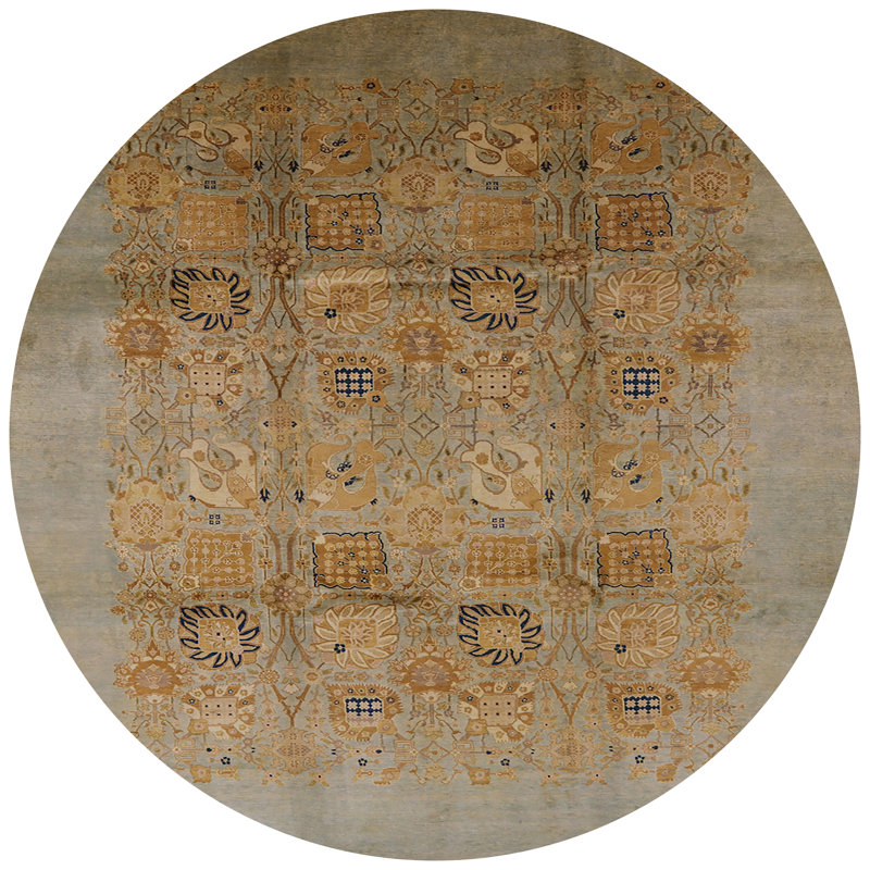 Oriental Indoor Rug, Round 3'