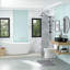 Lavabo de salle de bain en céramique 19 po x 15 po Contemporary - Motif de marbre noir et gris inspiré du poli lisse
