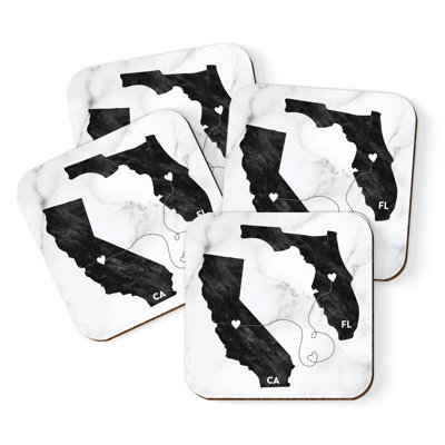 Coaster de Californie et Rhode Island